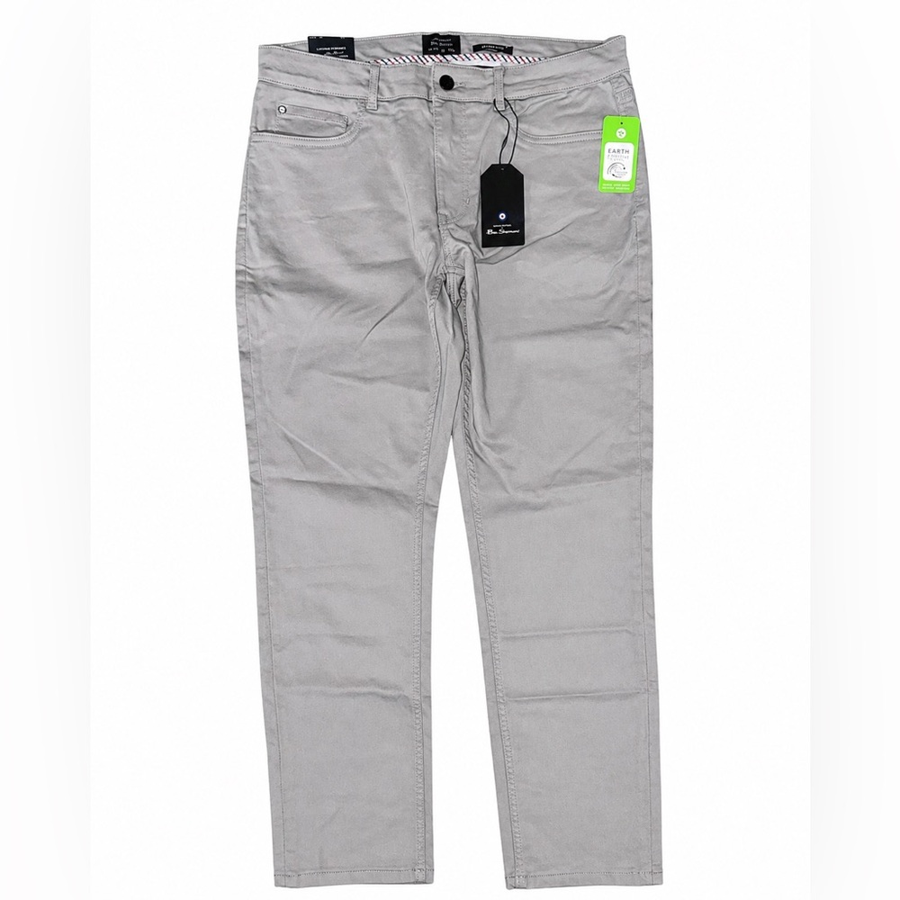 Ben Sherman Men’s Slim Fit Stretch Dress Pants 33x32 | Gray | NWT | comfortable - Picture 11 of 11